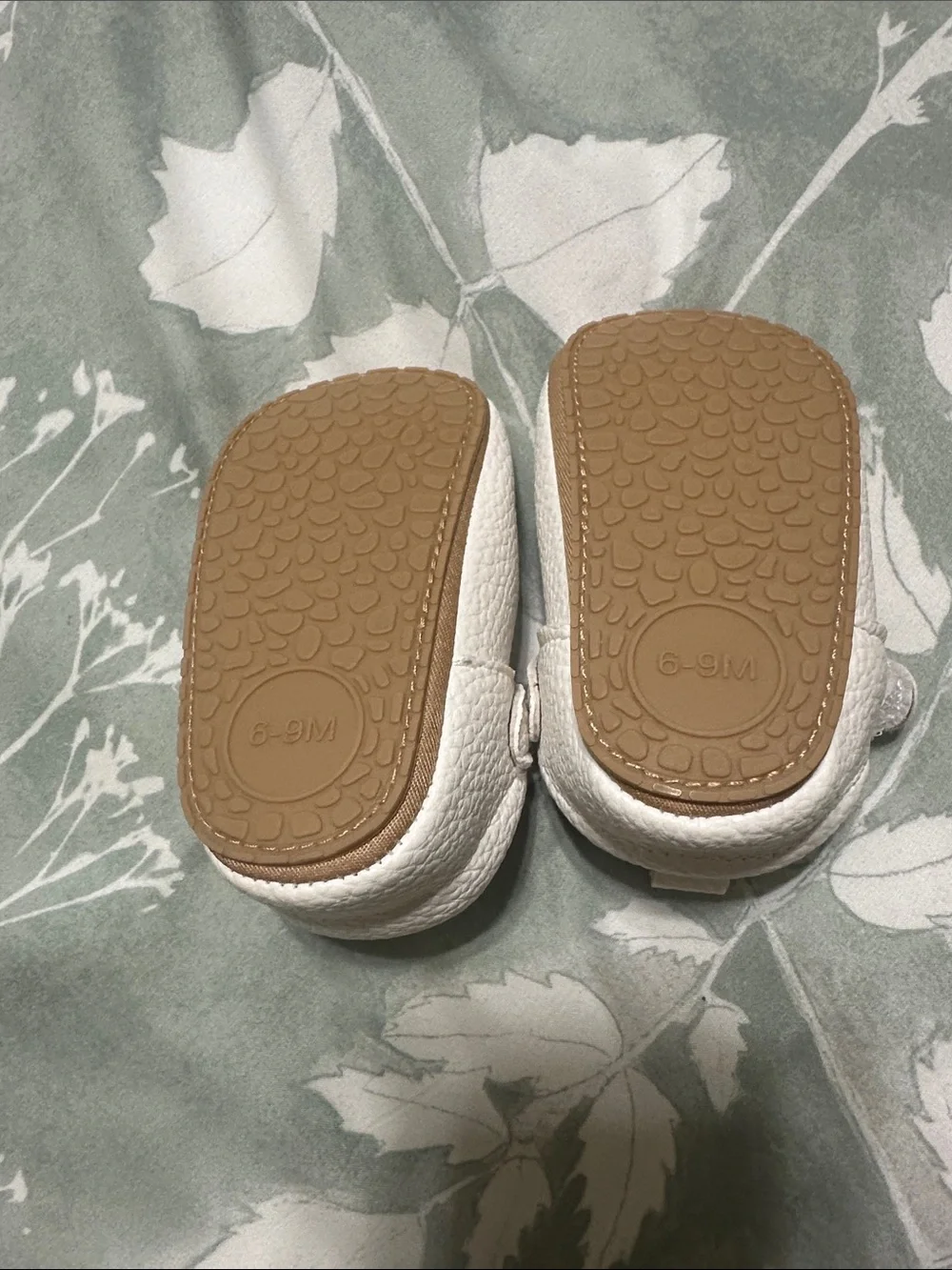 Kids Sandals and White Leather shoes  - Tan and White